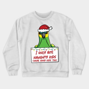 Only Bite Naughty Kids Blue-Fronted Amazon Crewneck Sweatshirt